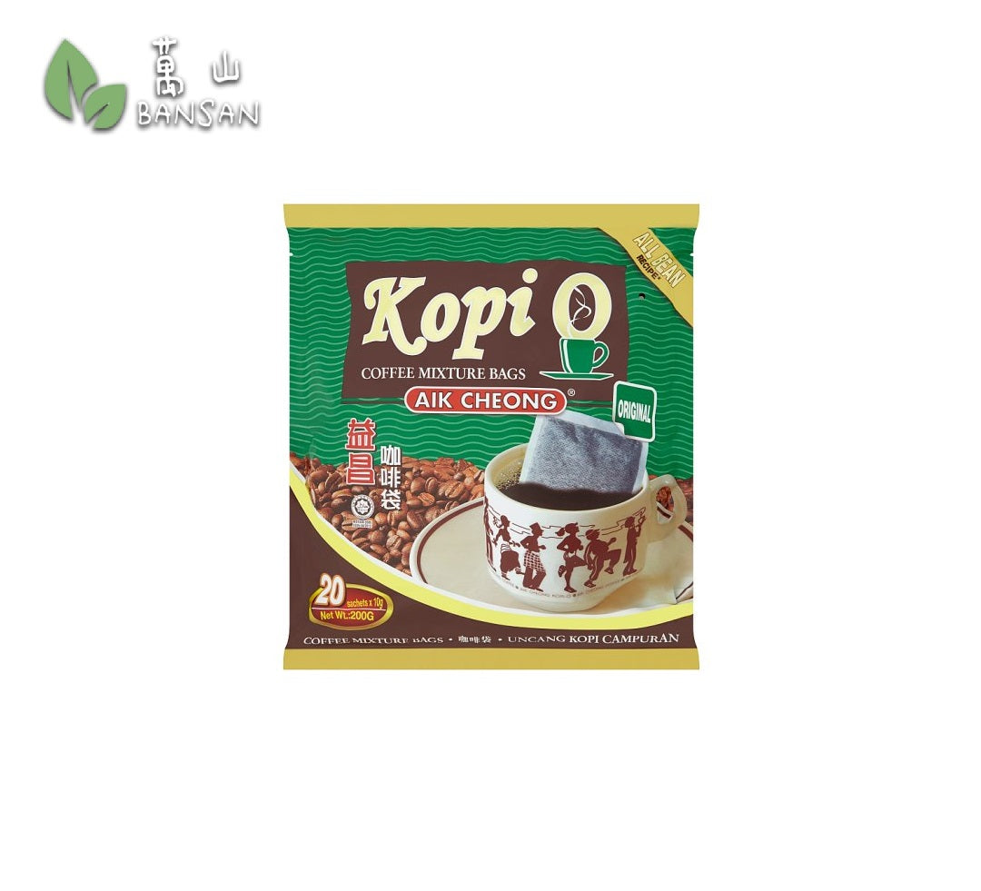 Aik Cheong Kopi O Original Coffee Mixture Bags 20 Sachets x 10g (200g) - Bansan Penang