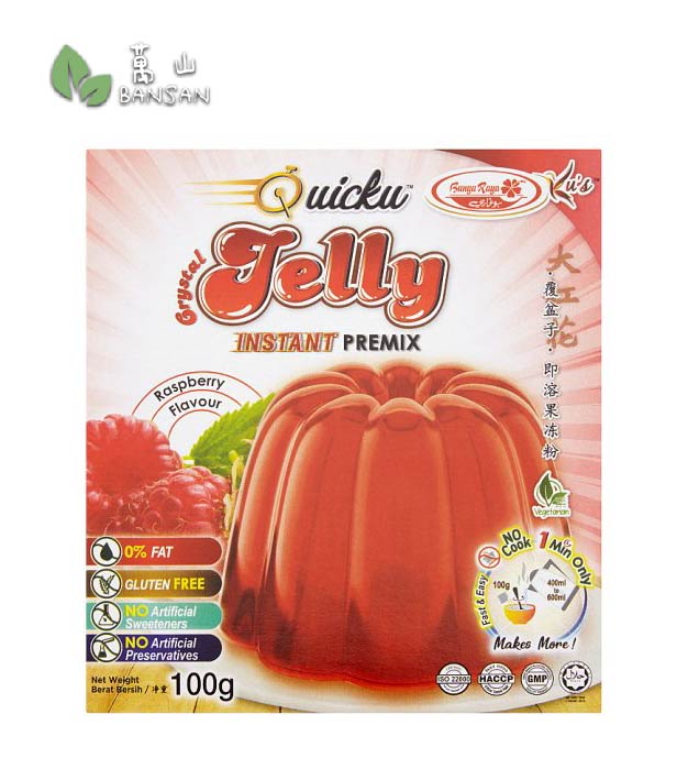 Bunga Raya Pudding Powder Bunga Raya Quicku Crystal Jelly Instant Premix Raspberry Flavour [100g ...