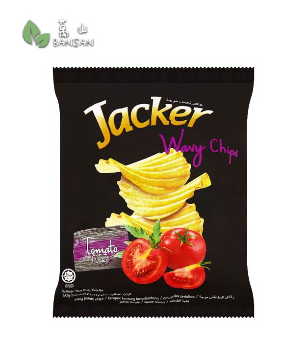 Jacker Tomato Flavour Wavy Chips [60g] - Bansan Penang
