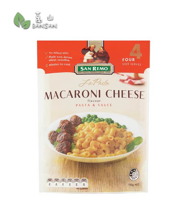 San Remo La Pasta Macaroni Cheese Flavour Pasta & Sauce [120g] - Bansan Penang