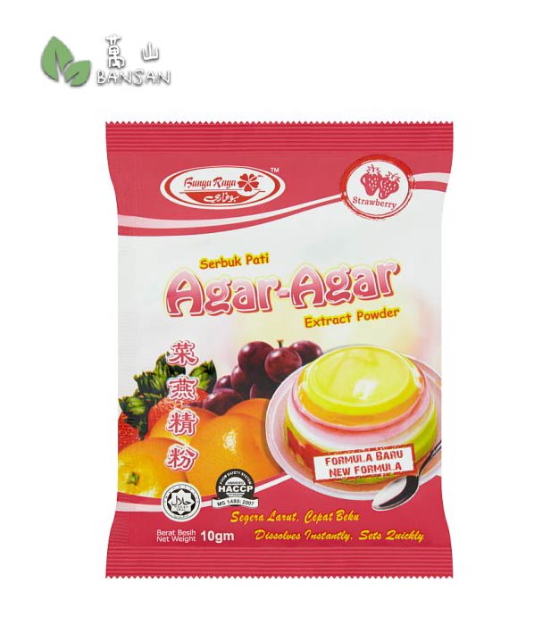 Bunga Raya Strawberry Agar-Agar Extract Powder [10g] - Bansan Penang