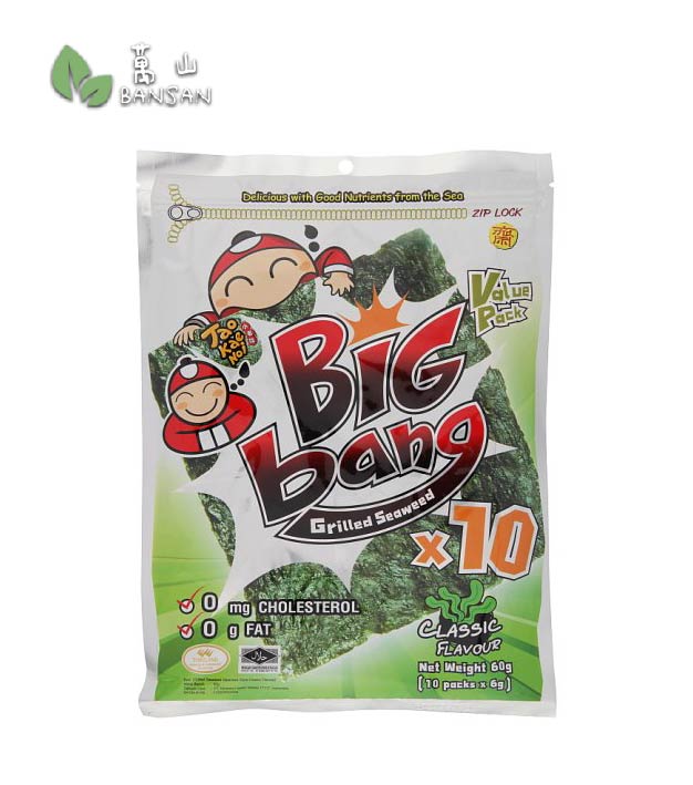 Tao Kae Noi Big Bang Classic Flavour Grilled Seaweed [10 Packets x 6g] - Bansan Penang
