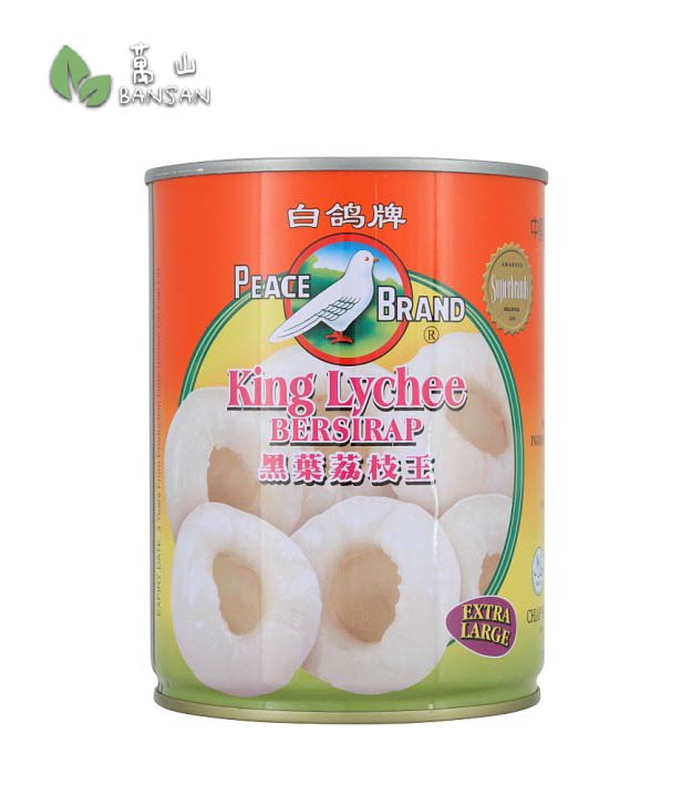 Peace Brand Extra Large King Lychee in Syrup [565g] - Bansan Penang