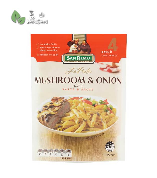 San Remo La Pasta Mushroom & Onion Flavour Pasta & Sauce [120g] - Bansan Penang