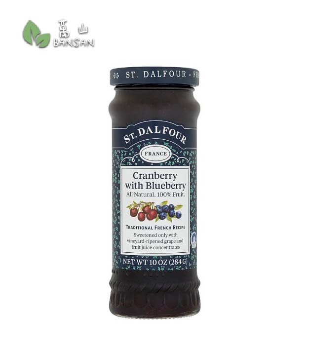St. Dalfour Cranberry with Blueberry High Fruit Content Spread [284g] - Bansan Penang