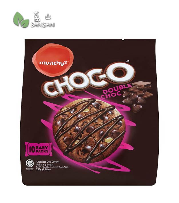 Munchy's Choc-O Double Choc Chocolate Chip Cookies 10 x 23.5g [235g] - Bansan Penang