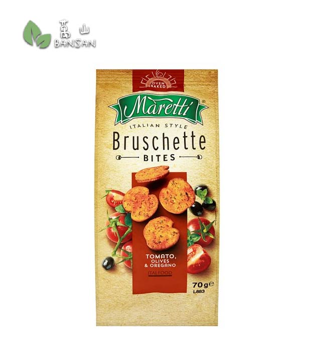 Maretti Tomato, Olives & Oregano Bruschette Bites [70g] - Bansan Penang