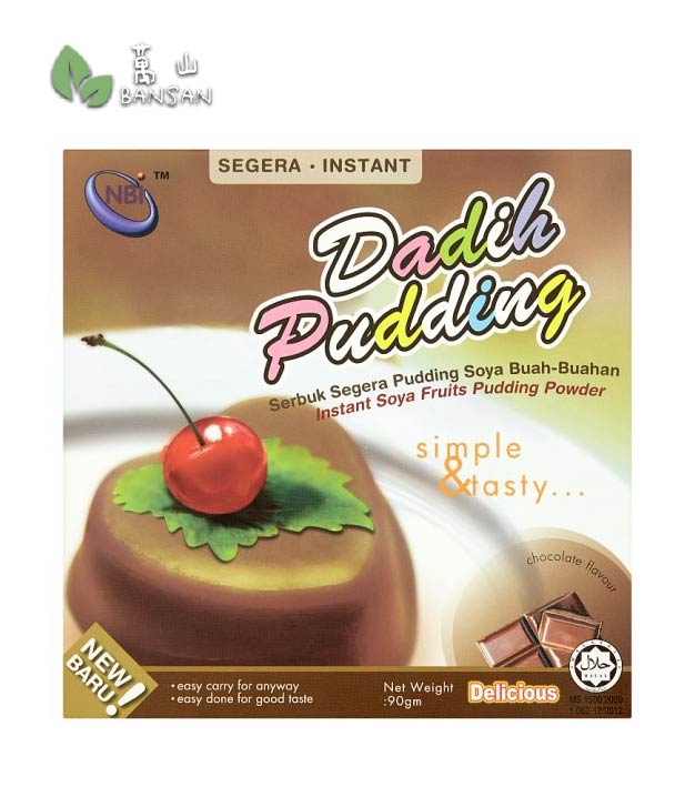 NBI Dadih Chocolate Flavour Instant Soya Fruits Pudding Powder [90g] - Bansan Penang