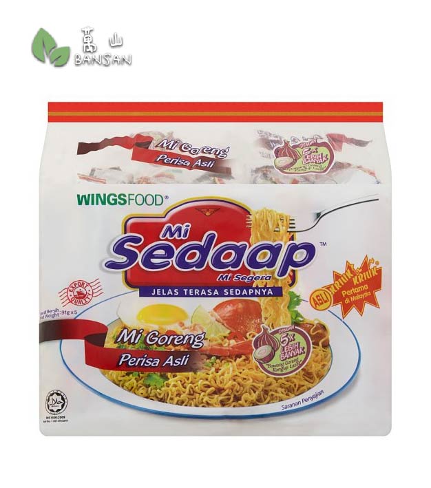 WingsFood Mi Sedaap Mi Goreng Original Flavour Instant Noodles [5 Packets x 91g] - Bansan Penang