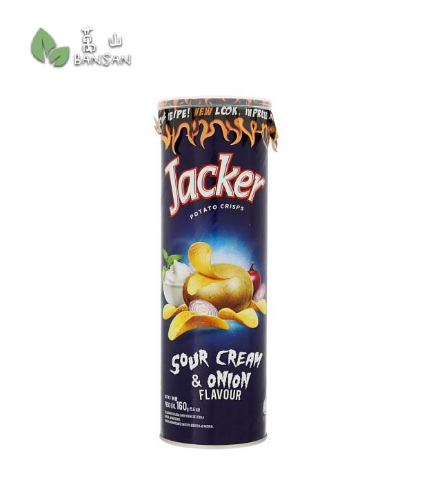 Jacker Sour Cream & Onion Potato Crisps [160g] - Bansan Penang