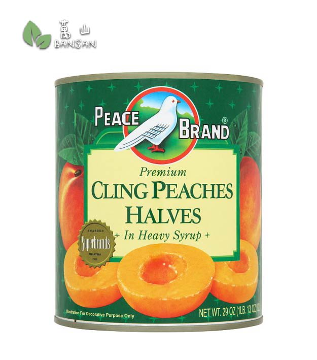 Peace Brand Premium Cling Peaches Halves in Heavy Syrup [822g] - Bansan Penang