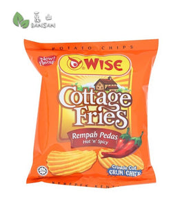 Wise Cottage Fries Hot 'n' Spicy Crinkle Cut Potato Chips [65g] - Bansan Penang