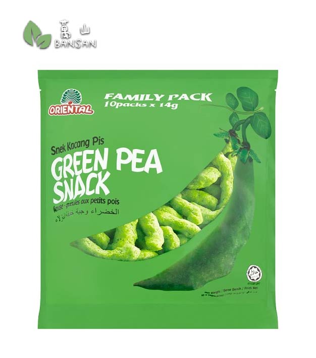 Oriental Family Pack Green Pea Snack [8 Packets x 14g] - Bansan Penang