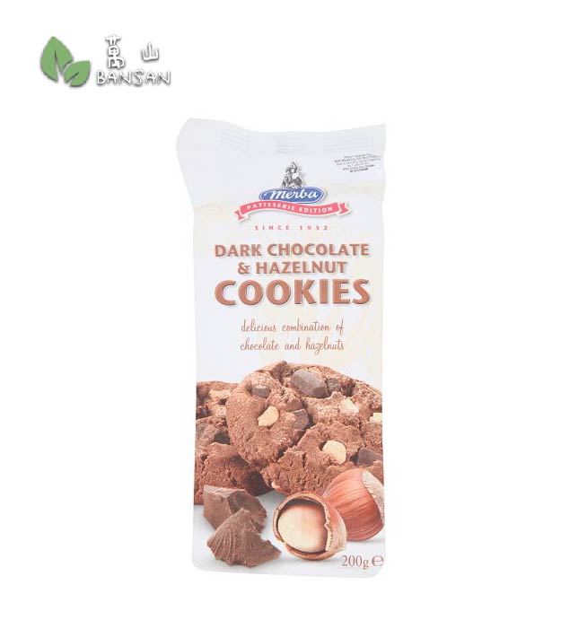 Merba Dark Chocolate & Hazelnut Cookies [200g] - Bansan Penang