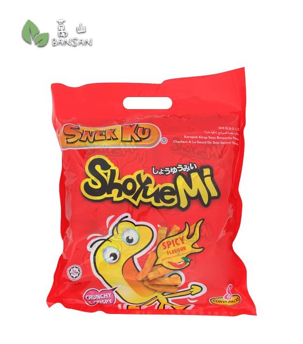 Snek Ku Shoyue Mi Spicy Flavour Japanese Noodle Series Snack [8 Convi-Packs] - Bansan Penang