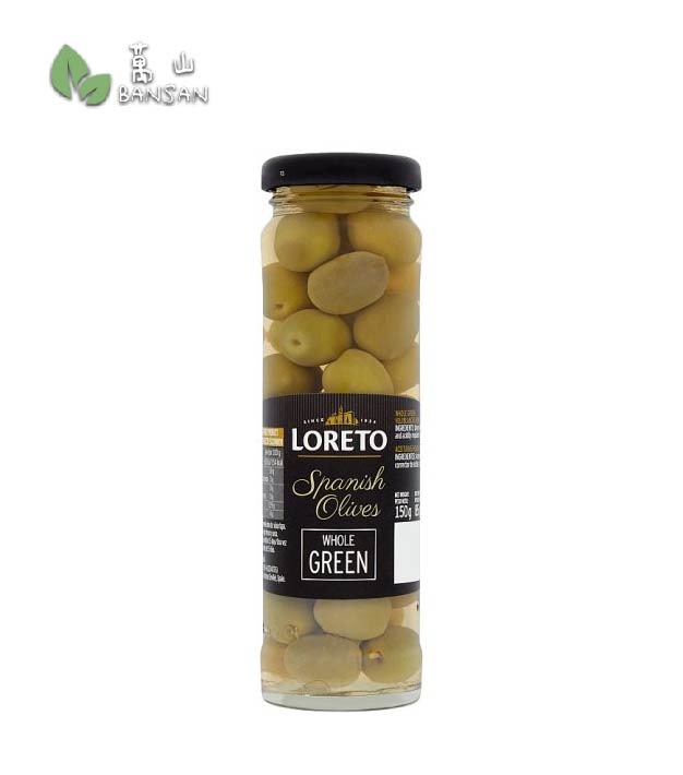 Loreto Spanish Olives Whole Green [150g] - Bansan Penang