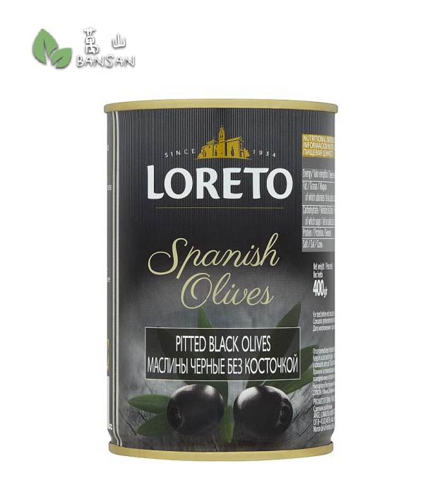 Loreto Spanish Pitted Black Olives [400g] - Bansan Penang