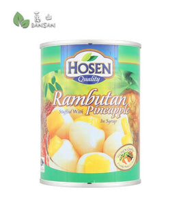 Hosen Rambutan Stuffed with Pineapple in Syrup [565g] - Bansan Penang