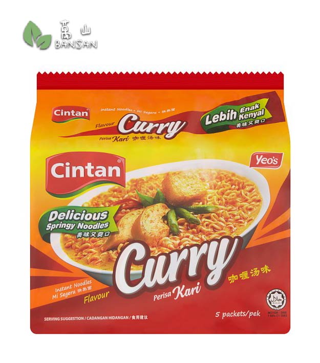 Cintan Curry Flavour Instant Noodles [5 Packets x 76g] - Bansan Penang