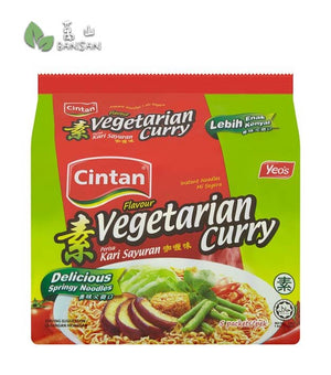 Cintan Vegetarian Curry Flavour Instant Noodles [5 Packets x 71g] - Bansan Penang
