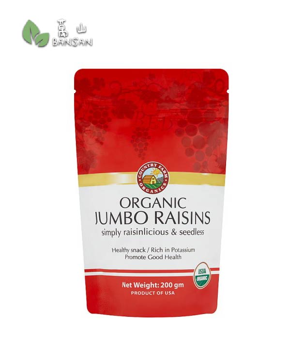 Country Farm Organics Organic Jumbo Raisins [200g] - Bansan Penang