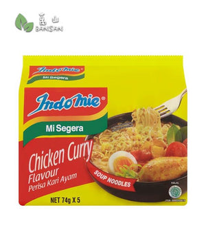 Indomie Chicken Curry Flavour Soup Noodles [5 Packets x 74g] - Bansan Penang