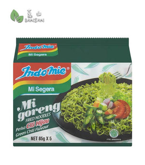 Indomie Mi Goreng Green Chili Flavour Fried Noodles [5 Packets x 85g] - Bansan Penang