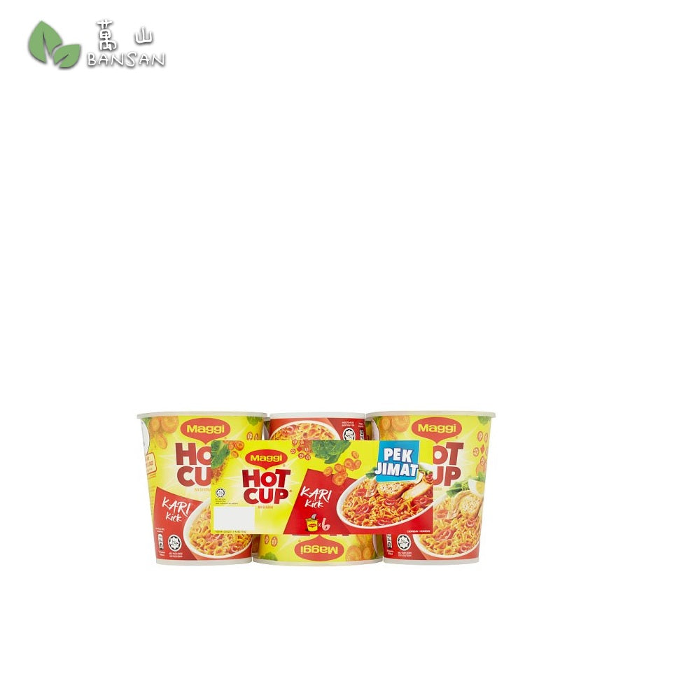 Maggi Hot Cup Curry Kick Flavour Instant Noodles 6 x 59g - Bansan by Spiffy Ventures (002941967-W)
