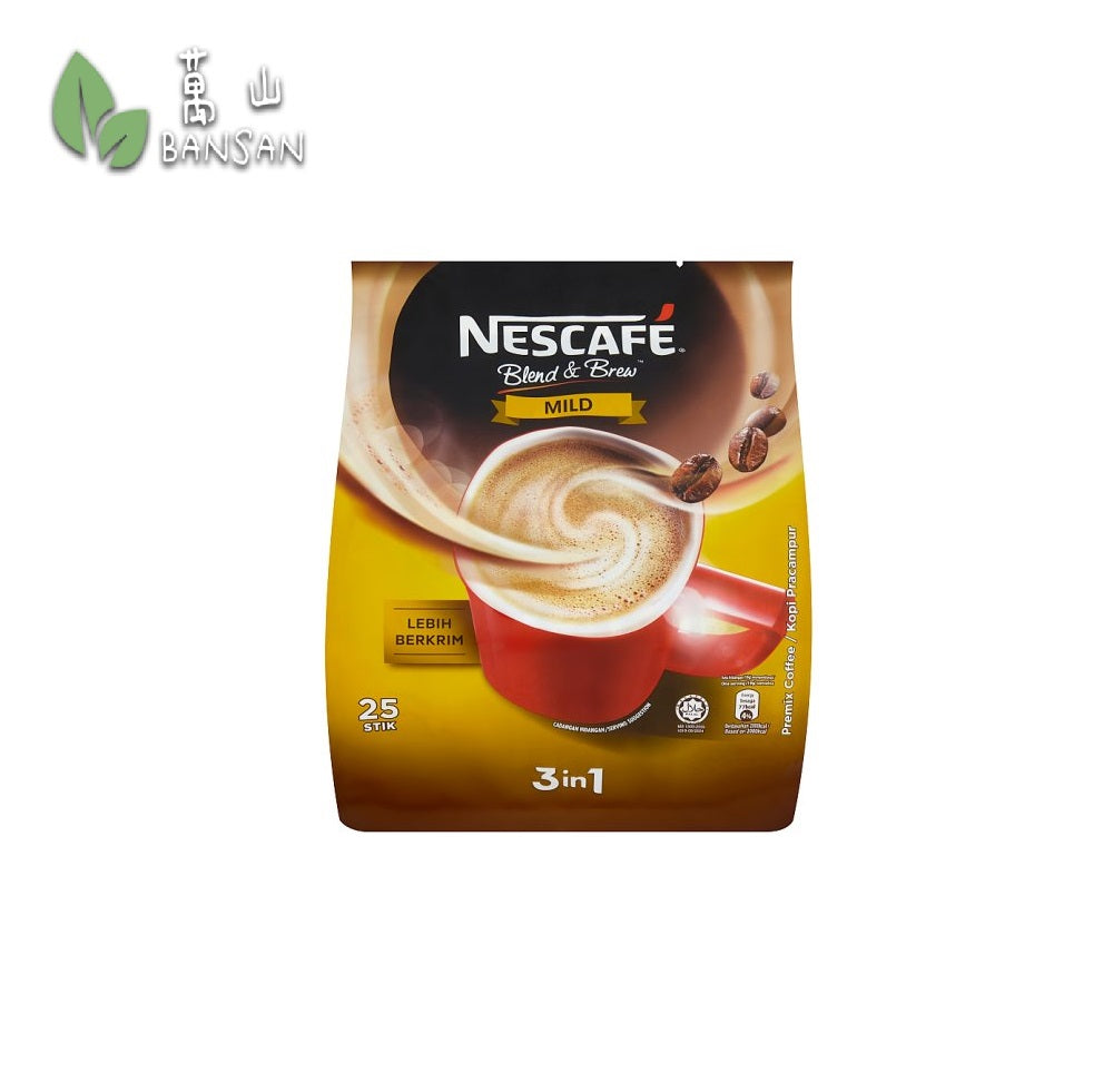 Nescafé Blend & Brew Mild 3 in 1 Premix Coffee 25 Stick Packs x 19g - Bansan Penang