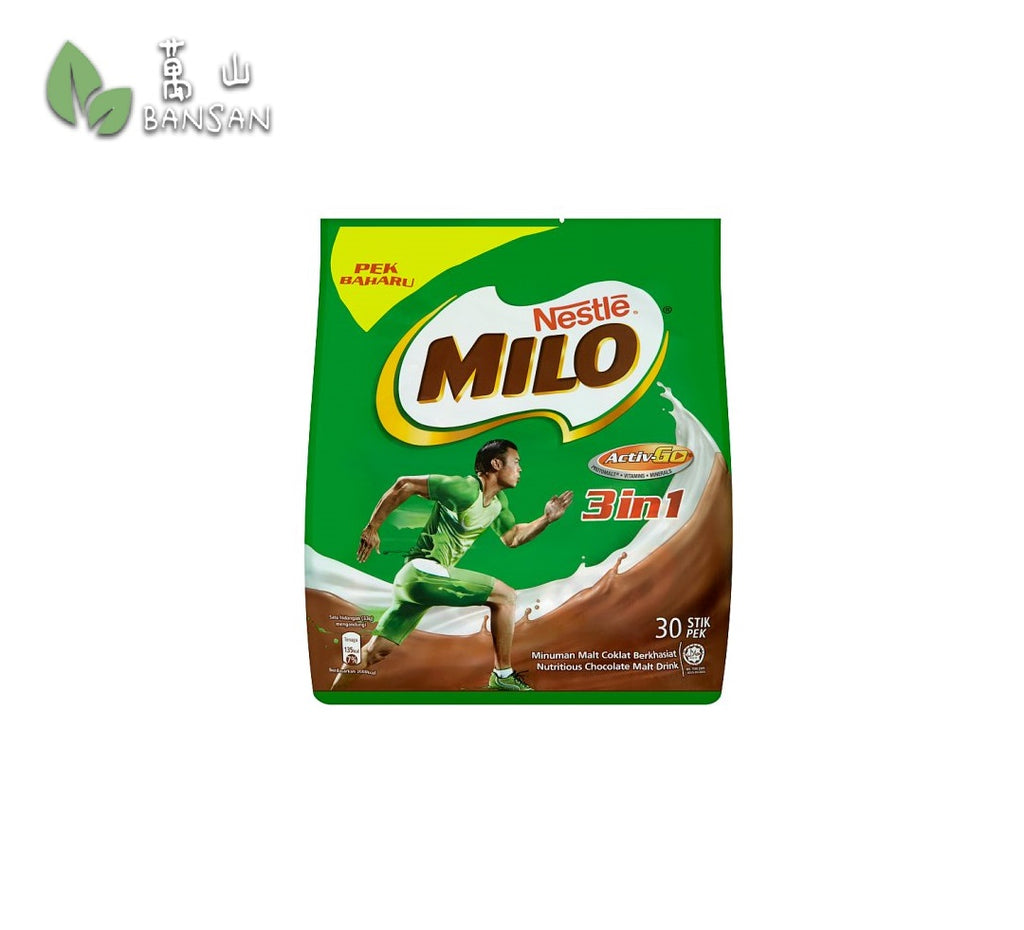 Nestlé Milo Activ-Go 3 In 1 Chocolate Malt Drink 30 Stick Packs x 33g - Bansan Penang