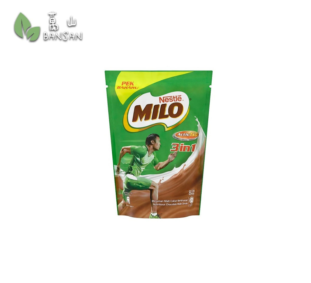 Nestlé Milo Activ-Go 3 In 1 Chocolate Malt Drink 8 Stick Packs x 33g - Bansan Penang
