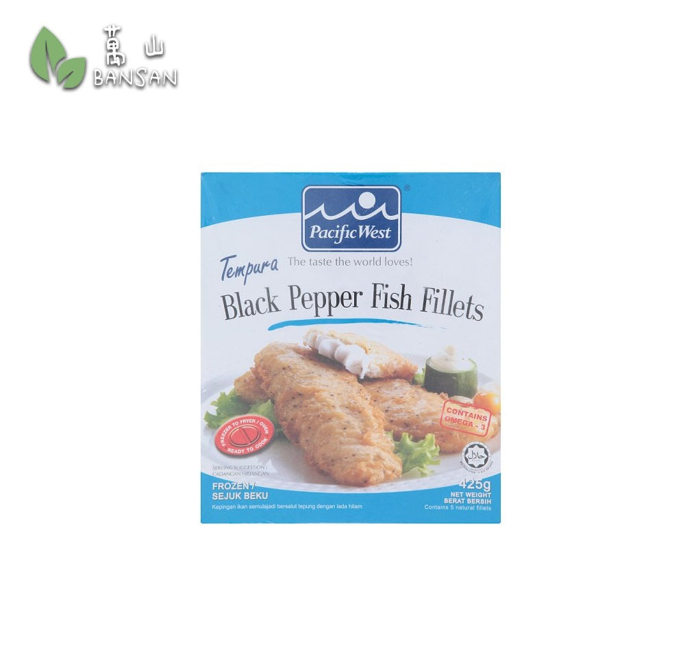 Pacific West Tempura Black Pepper Fish Fillets 425g - Bansan Penang
