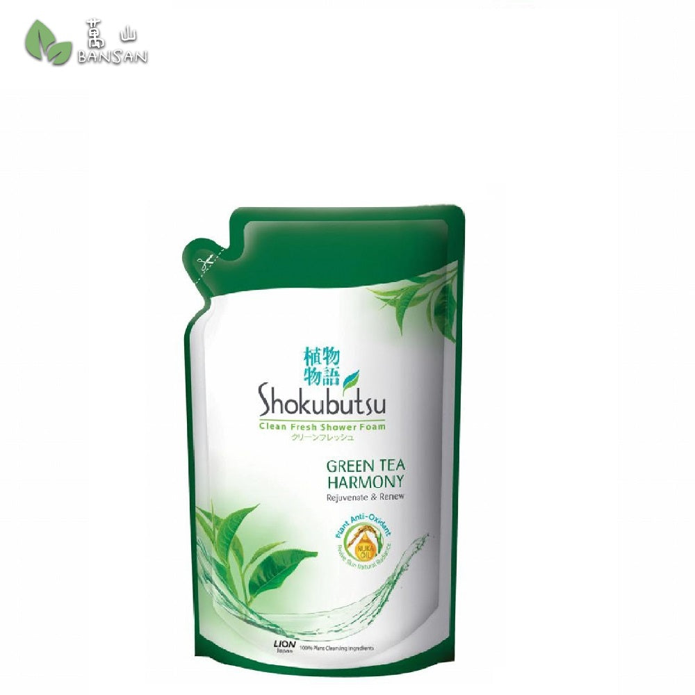 Shokubutsu Shower Foam Refill (Green Tea) 850g - Bansan Penang