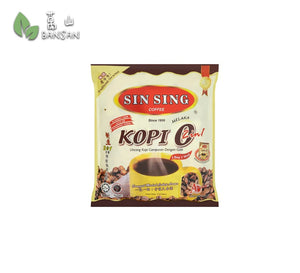 Sin Sing Kopi O 2 in 1 Coffee Mixture Bags with Sugar 20 Sachets x 26g (520g) - Bansan Penang