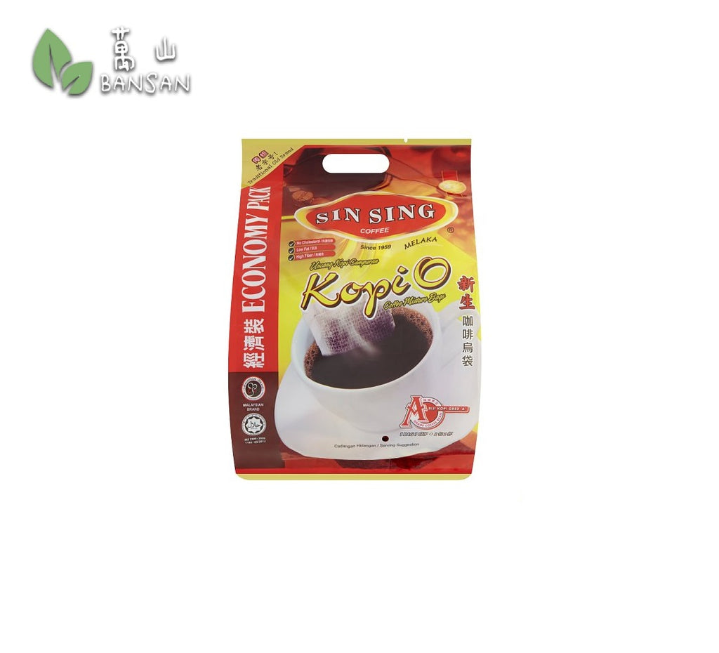Sin Sing Kopi O Coffee Mixture Bags 100 Sachets x 10g (1kg) - Bansan Penang