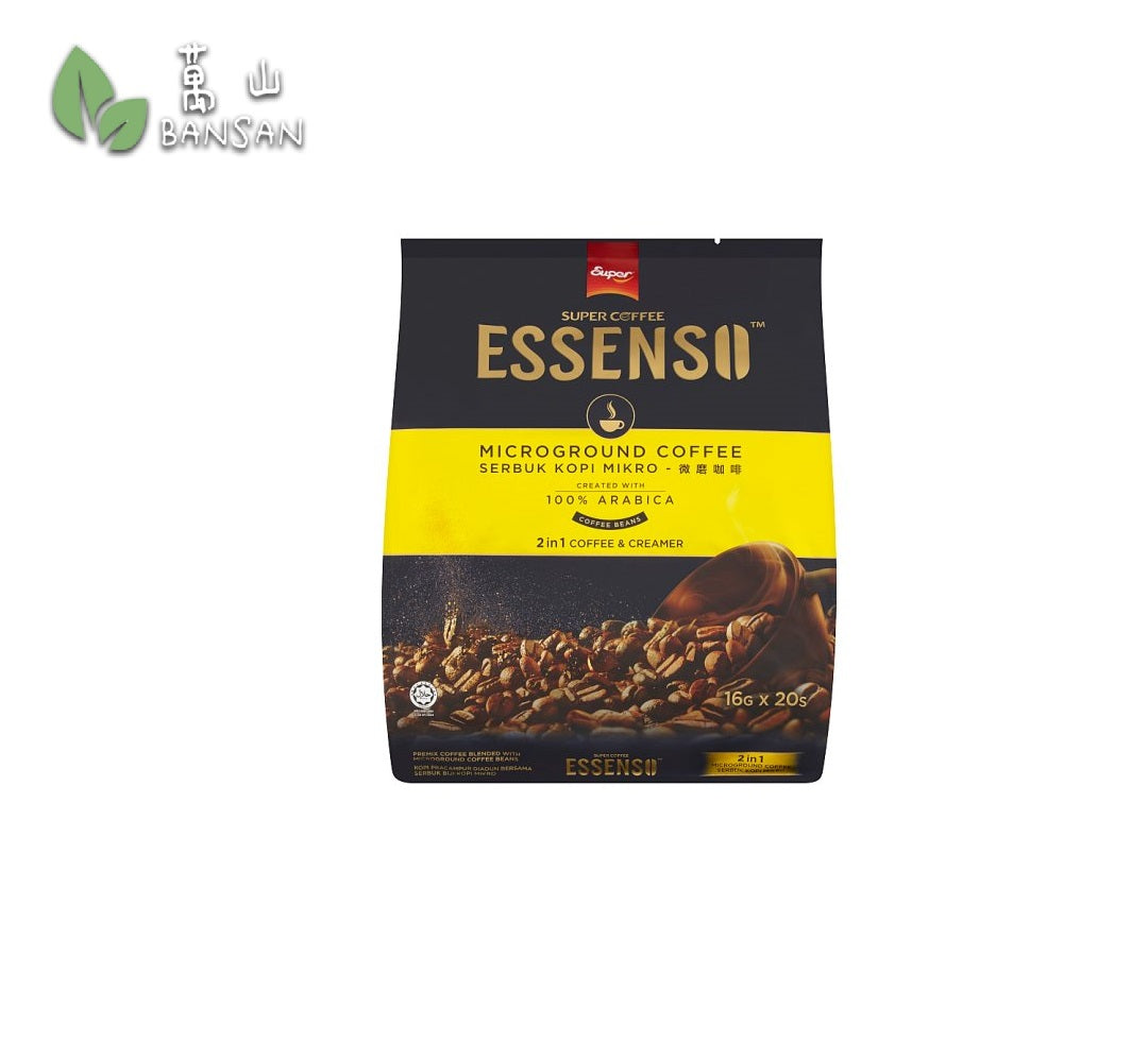 Super Coffee Essenso Microground Coffee 2 in 1 Coffee & Creamer Coffee Beans 20 x 16g (320g) - Bansan Penang