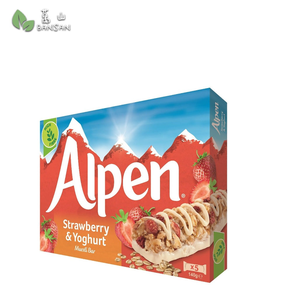 Alpen Strawberry & Yogurt Cereal Bars (5X29g) - Bansan Penang
