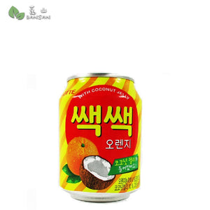 Lotte Orange Juice With Coconut Jelly (Sac Sac) 238ml - Bansan Penang