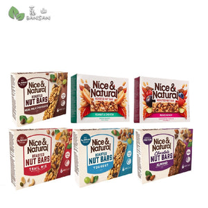 Nice & Natural Assorted Protein & Fibre Roasted Nut Bars 192G x 6 bars - Bansan Penang